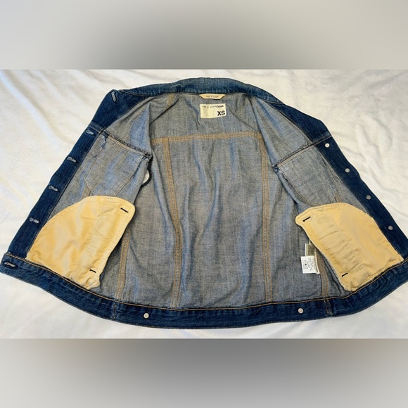 Rag & Bone Denim Vest Womens XSmall Blue Distressed Jean - Picture 2 of 7